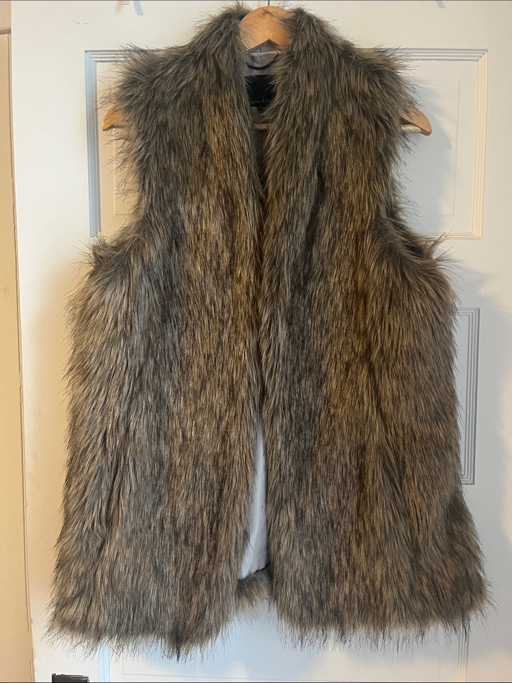 Banana Republic Faux Fur Vest in Brown Tones